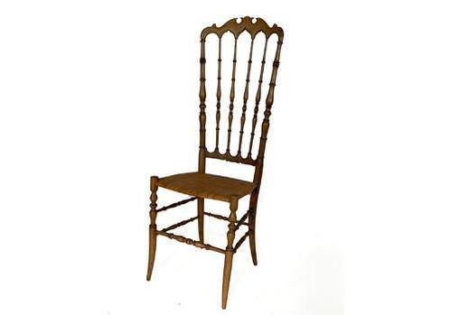 Chiavari Mid Century Gaetone stoel in Walnoot, Huis en Inrichting, Stoelen