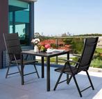 2 Opvouwbare Tuinstoelen – Aluminium, Verstelbaar, Set, Tuin en Terras, Tuinstoelen, Verzenden, Nieuw