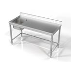 Spoeltafel RVS| 1600x700x850mm | 2 Uitvoeringen, Verzenden, Nieuw in verpakking