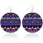 Paars blauwe tribals - Afrikaanse oorbellen, Sieraden, Tassen en Uiterlijk, Oorbellen, Ophalen of Verzenden, Nieuw