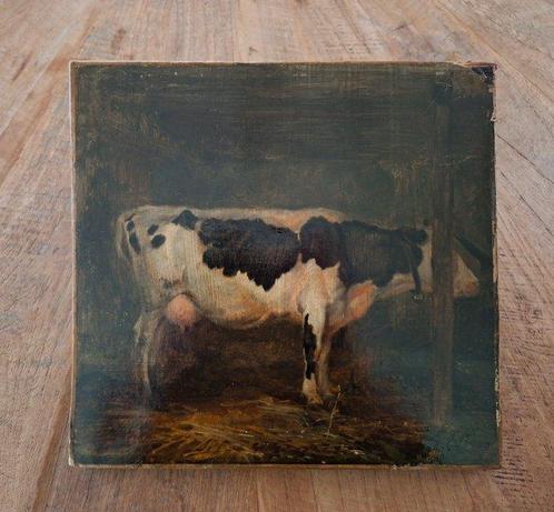 Nederlandse school (XIX) - Koe *NO RESERVE*, Antiek en Kunst, Kunst | Schilderijen | Klassiek