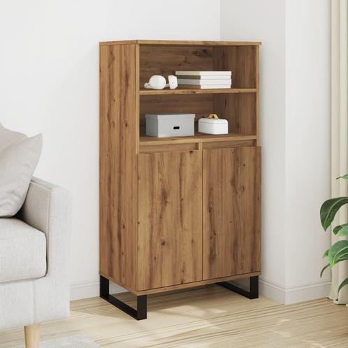 vidaXL buffetkast 60x36x110 cm bewerkt hout artisanaal, Huis en Inrichting, Kasten | Buffetkasten, Nieuw, Overige houtsoorten