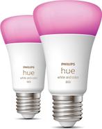 Philips Hue Slimme Lichtbron E27 Duopack - wit en gekleurd, Verzenden, Zo goed als nieuw