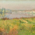 Charles Victor Guilloux (1866-1946) - Paysage - Bateau en