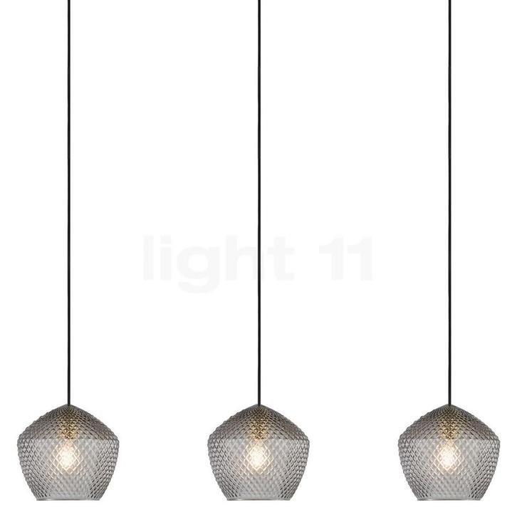 Nordlux Orbiform Hanglamp, rookglas - 3-lichts (Hanglampen), Huis en Inrichting, Lampen | Hanglampen, Nieuw, Verzenden