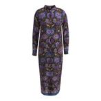 Milano Italy • jurk met paarse bloemen • 36, Kleding | Dames, Jurken, Verzenden, Paars, Maat 36 (S), Milano Italy