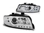 LED DRL Chrome koplamp units geschikt voor Audi A4, Verzenden, Nieuw, Audi