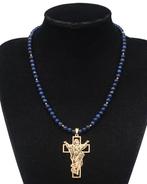 Lapis lazuli - Kruis van de Redder – De Verlosser Christus,