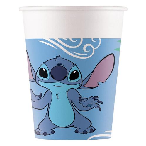 Stitch Bekers Papier 200ml 8st, Hobby en Vrije tijd, Feestartikelen, Nieuw, Verzenden