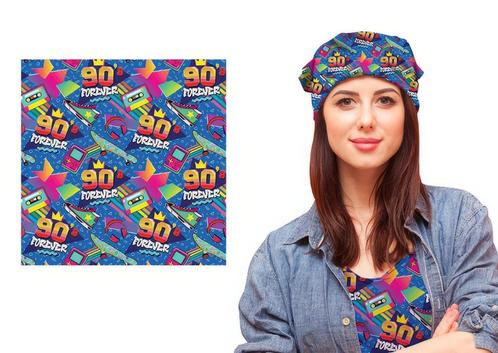 Jaren 90 Sjaal, Hobby en Vrije tijd, Feestartikelen, Nieuw, Verzenden