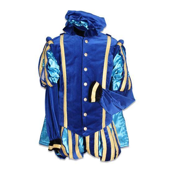 Piet Polyester Granada Luxe Blauw-Turq - XL, Diversen, Sinterklaas, Verzenden