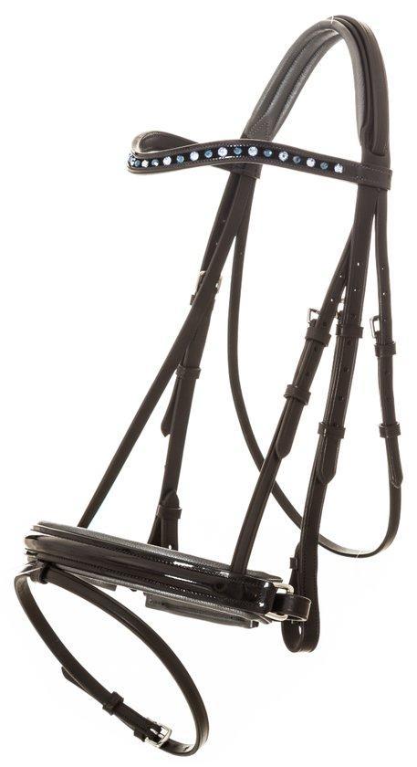 Hoofdstel Di Layla met gecom. neusriem Navy-Metal Full, Dieren en Toebehoren, Paarden en Pony's | Overige Paardenspullen, Verzenden