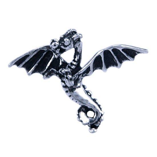 Zilveren Draak ketting hanger, Sieraden, Tassen en Uiterlijk, Kettinghangers, Verzenden