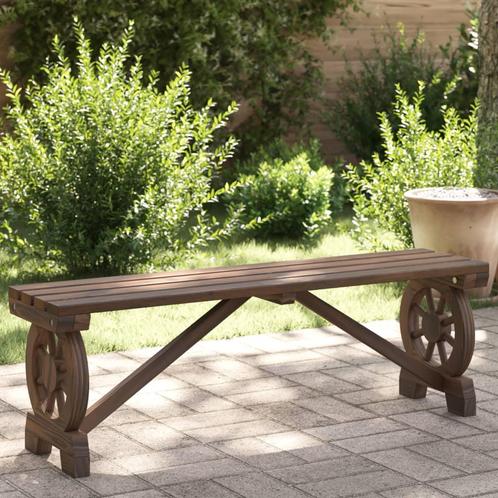 vidaXL Tuinbank 115 cm massief vurenhout, Tuin en Terras, Tuinstoelen, Nieuw, Hout, Verzenden