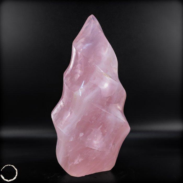 Exclusieve rozenkwarts-vlam Symbool van liefde en harmonie-, Verzamelen, Mineralen en Fossielen