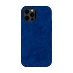 iPhone 12 Pro - Alcantara Case | Navy Blue, Ophalen of Verzenden, Nieuw, Hoesje of Tasje