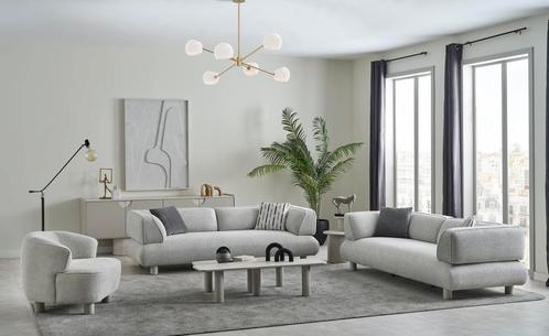 Lina® - Bonyy Bankstel - 3+2+1 - Zitsbank, Huis en Inrichting, Banken | Bankstellen, Nieuw, Hout, Stof, Vierpersoons of meer, Verzenden