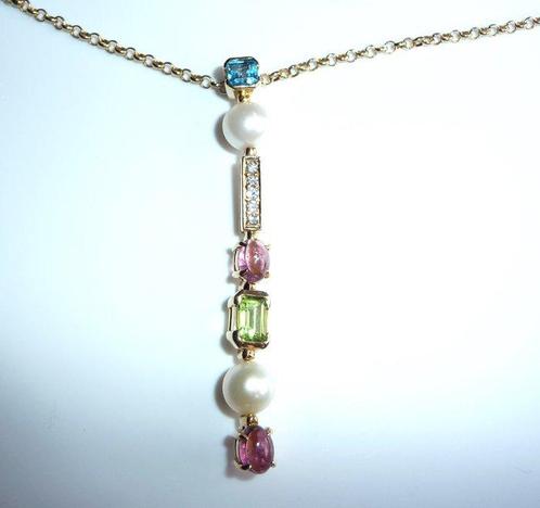 Ketting met hanger - 18 karaat Geel goud - 9.14ct. tw., Sieraden, Tassen en Uiterlijk, Antieke sieraden