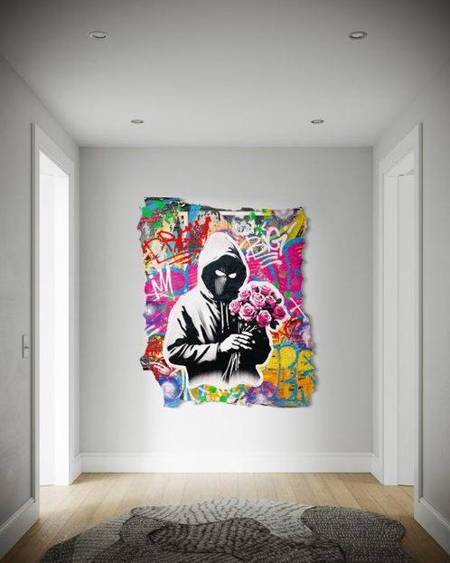 AIIROH (1987) x SINAO (1981) - Romantic Robbery - XXL [100%, Antiek en Kunst, Kunst | Schilderijen | Modern