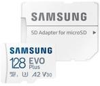 Samsung EVO Plus MicroSDXC Incl. Adapter-128GB 130MB/s, Ophalen of Verzenden, Nieuw