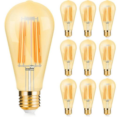 Voordeelpak 10x LED Lamp E27 Edison Filament - Brinton -, Huis en Inrichting, Lampen | Losse lampen, Led-lamp, Nieuw, E27 (groot)