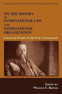 On the History of International Law and Interna. Butler, E.., Boeken, Biografieën, Zo goed als nieuw, Verzenden