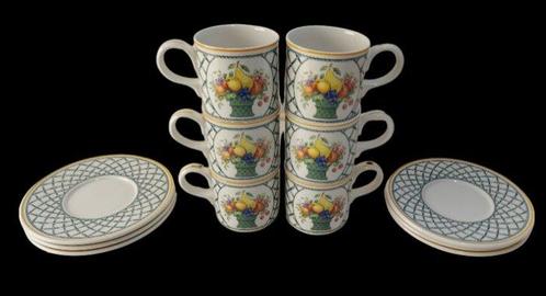 Villeroy & Boch - Basket - Koffiepot (6) - Porselein, Antiek en Kunst, Antiek | Meubels | Tafels