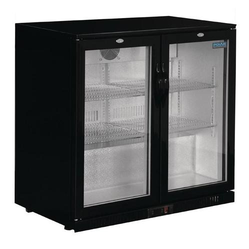 Polar G-serie 2-deurs barkoeling met klapdeuren zwart 208L, Zakelijke goederen, Horeca | Keukenapparatuur, Nieuw in verpakking