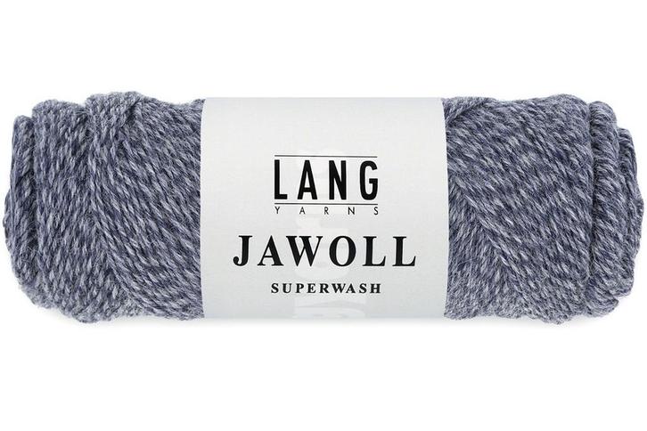 Lang Yarns Jawoll Superwash - 258 denimblauw mouliné - Sok, Hobby en Vrije tijd, Breien en Haken, Ophalen of Verzenden