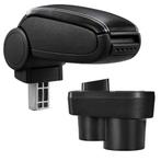 Armsteun Skoda Rapid NH kunstleer zwart wit stiksel, Verzenden, Nieuw