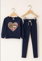 Stoere en comfortabele meisjesset - Navy blauw met paillette, Ophalen of Verzenden, Nieuw, Meisje