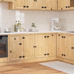 vidaXL Kast met plank Honing 80 x 46 x 81,5 cm Massief, Verzenden, Nieuw, Bruin