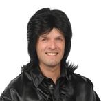 Pruik Roy zwart luxe, Hobby en Vrije tijd, Feestartikelen, Verzenden, Nieuw