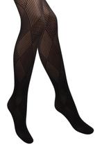 Fantasy panty - Motief - Geruit/Gestreept - Zwart, Verzenden, Nieuw