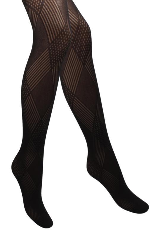 Fantasy panty - Motief - Geruit/Gestreept - Zwart, Kleding | Dames, Leggings, Maillots en Panty's, Verzenden