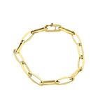 Gouden closed for ever armband | 19,5 cm (moderne armband), Ophalen of Verzenden, Gebruikt, Overige kleuren, Goud