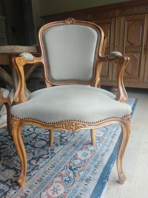 Stoel (6) - Hout - Stoelen Louis XV, Antiek en Kunst, Curiosa en Brocante