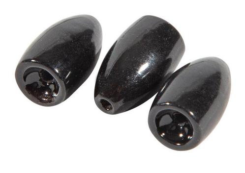 Ultimate Tungsten Bullet Weight Black 7.2g 3pcs, Watersport en Boten, Hengelsport | Algemeen, Vislijn, Nieuw, Verzenden