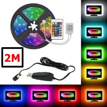 RGB IP20 LED Strip SMD3528 60led p/m met USB adapter en R..., Huis en Inrichting, Lampen | Overige, Nieuw, Verzenden