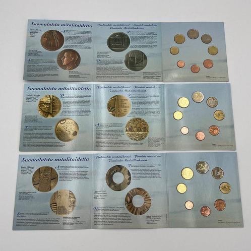 Finland. Trippleset 1999/2001 (Zonder Minimumprijs), Postzegels en Munten, Munten | Europa | Euromunten