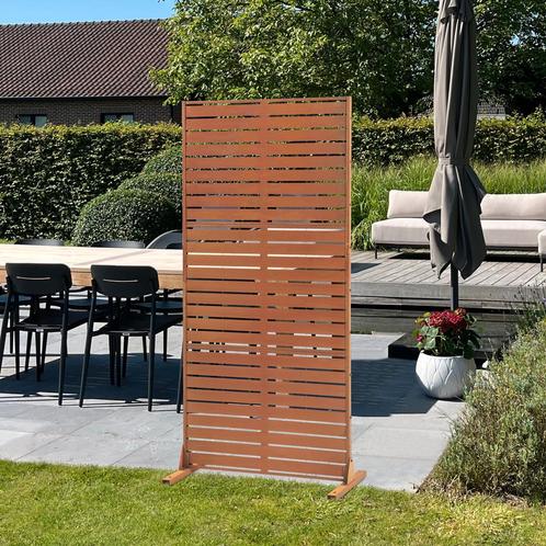 Scheidingswand Nodepp privacyscherm 180x90x40 cm patina casa, Tuin en Terras, Zonneschermen, Nieuw, Verzenden