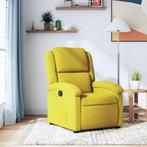 vidaXL Fauteuil verstelbaar fluweel geel, Huis en Inrichting, Fauteuils, Verzenden, Nieuw