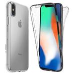 iPhone X / Xs 360° Full Cover Transparant TPU Hoesje, Ophalen of Verzenden, Nieuw