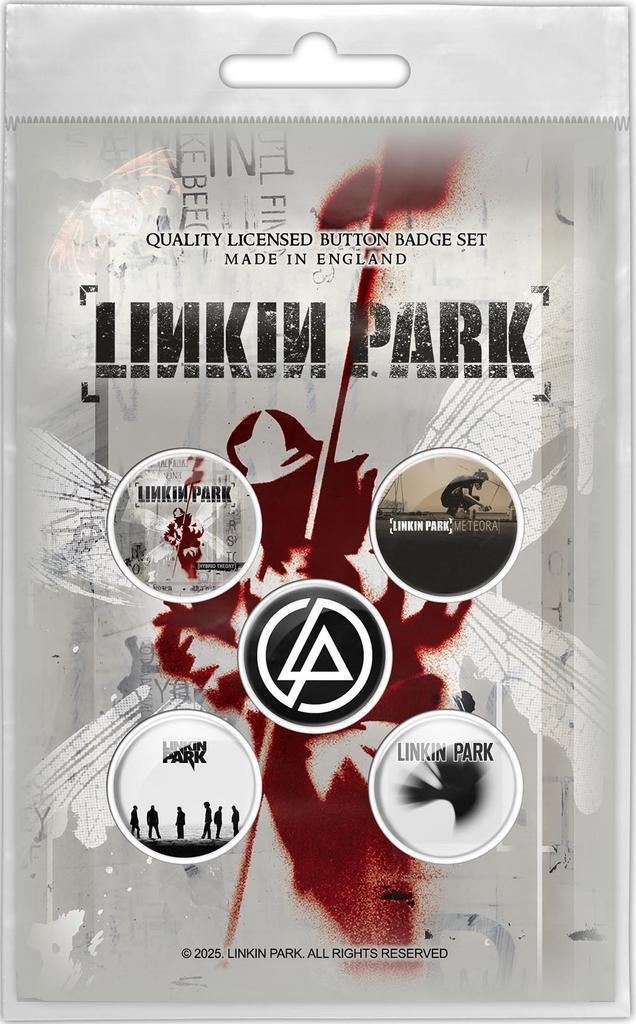 Linkin Park Hybrid Theory - Button - 5-pack off. merchandise, Verzamelen, Muziek, Artiesten en Beroemdheden, Kleding, Nieuw, Ophalen of Verzenden