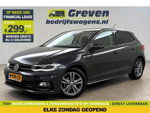 Volkswagen Polo 1.0 TSI R-Line LED Virtual Climate Carplay, Auto's, Volkswagen, Te koop, Automaat, Financial lease, Benzine, Zilver of Grijs