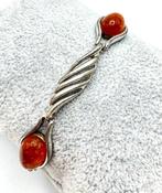 Zonder Minimumprijs - Armband Zilver Barnsteen - Handwerk, Nieuw