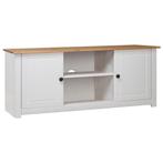 TV-kast Wit Grenen 120cm - Retourdeal! 35% Korting (tv kast), Rustiek en retro, 100 tot 150 cm, Nieuw, Ophalen of Verzenden