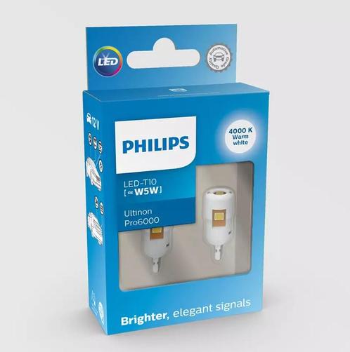 Philips W5W LED Retrofit Neutraalwit 4000K 12V 2 Stuks, Auto-onderdelen, Verlichting, Nieuw, Ophalen of Verzenden