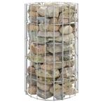 vidaXL Gabion paal rond Ø30x50 cm gegalvaniseerd staal, Verzenden, Nieuw, IJzer, Minder dan 1 meter