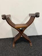 Stoel - Hout - Vintage Italian Savonarol, Antiek en Kunst
